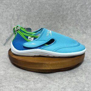 Speedo Water Shoes Kids XL 11/12 Hybrid Teal Blue Green